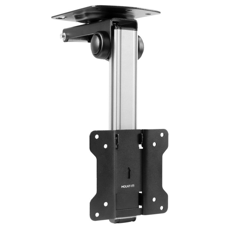 Mount-It! Under Cabinet TV Mount | Folding Ceiling Television Mount Bracket with 90 Degree Retractable Arm | Swivel and Fold Down Compatible, 1 of 9