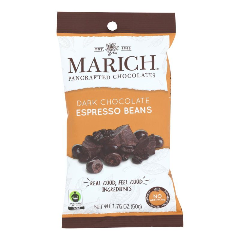 Marich Dark Chocolate Espresso Beans - Case of 12/1.75 oz, 2 of 5