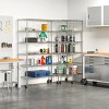 Seville Classics UltraDurable  6-Tier 28" x 75" NSF Steel Wire Corner Shelving - 4 of 4