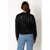 Petal and Pup Womens Stevie Sequin Bomber Jacket - Black XL - 4 of 4