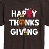 Men's - Peanuts - Happy Thanksgiving Icons Short Sleeve Graphic T-Shirt - 2 of 4