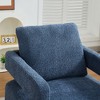 NicBex Square 360° Swivel Accent Chair,Modern Rotating Arm Chair with Open Back,Living Room Chair with Removable Back Cushion - 4 of 4