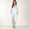 Anna-Kaci Lounge Women's Hot Air Balloon Print Pajama Set with Long Sleeve Button-Down Top and Cropped Pants - 2 of 4
