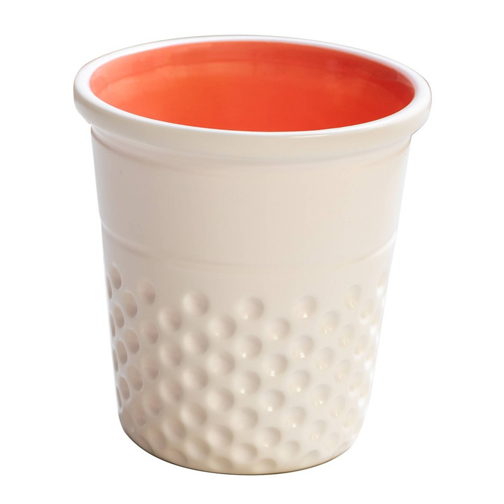 Dritz Thimble Container Coral: Plastic Sewing Kit Case, 4" Height, 3.5" Width, Sewing Supplies Storage