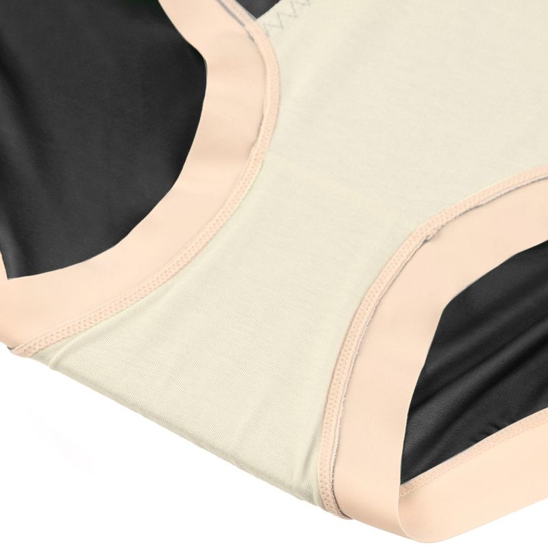 Agnes Orinda Women's Seamless High Rise Laser Cut Brief Comfort Stretchy Underwear, 3 of 6