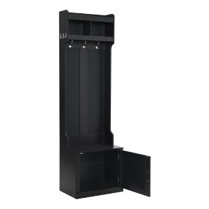 YOOCOZZ Minimalist Hall Tree with Cabinet and Hooks - 1 of 4