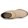 Allegra K Women's Platform Chain Decor Chunky High Heel Chelsea Boots - 4 of 4