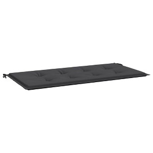 vidaXL Garden Bench Cushion with Comfortable Foam Fiber Filling, Made from Durable Oxford Fabric, Sized 47.2"x19.7"x1.2" - Black - 1 of 4