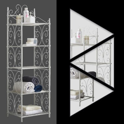Pewter Wire 5-Tier Freestanding Storage Shelf for Kids