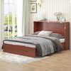 Mjkone Queen Murphy Bed with Mattress,Foldable Space-Saving Cube Cabinet Bed - 3 of 4