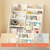 BABYYER Kids Bookshelf, 6 Tier Kids Wooden Bookshelf,  Children Toy Organizer,  for Nursery, Playroom and Classroom - 3 of 4