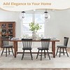 Arceso Dining Chairs Set of 4, Wooden Chairs with Cushion, Farmhouse Windsor Kitchen Room Chairs - 2 of 4