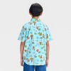 Boys' Pokemon Woven Button-Up Shirt - Aqua Blue - 2 of 3