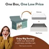 RealRooms DreamSaver Set Platform Bed Frame + Mattress Included.  Twin Size Platform Bed and 6-Inch Mattress Set - 3 of 4