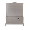 88" Dresden Desks Bone White Finish - Acme Furniture: Claw Feet, Decorative Moldings, Storage Hutch - 4 of 4