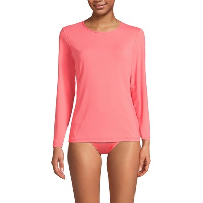 Lands' End Herren Rashguard Langarm – UPF 50, Schnell Trocknend, Für Strand & Sport