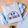 Simply Sage Market Baby You're A Firework Stars Lightweight Garment Dyed Sweatshirt - 3 of 4
