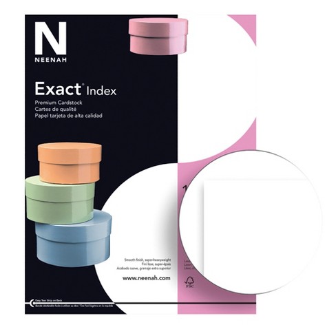 Neenah Paper Exact Index Card Stock 110 Lbs. 11 X 17 White 250 Sheets/pack  40414 : Target