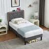 VECELO Upholstered Smart LED Bed Frame with Adjustable Headboard - 4 of 4