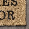 Nuloom Coir Leave Your Shoes and Worries Indoor and Outdoor Doormat, 1' 5" x 2' 5", Natural - 4 of 4
