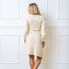 Hope & Henry Womens' Long Balloon Sleeve Scoop Neck Sweater Dress - 2 of 4