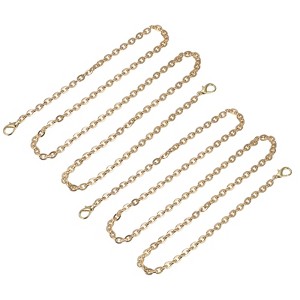Unique Bargains Iron Flat Handbag Accessories Purse Chain Strap with Buckles 2 Pcs - 1 of 3