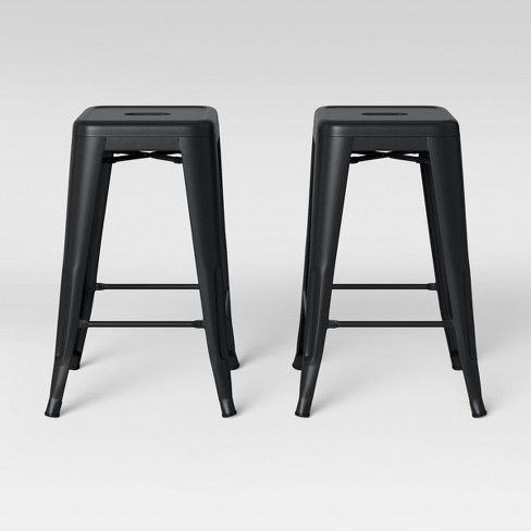 Set of 2 24" Carlisle Metal Counter Height Barstool - Threshold™ - image 1 of 4