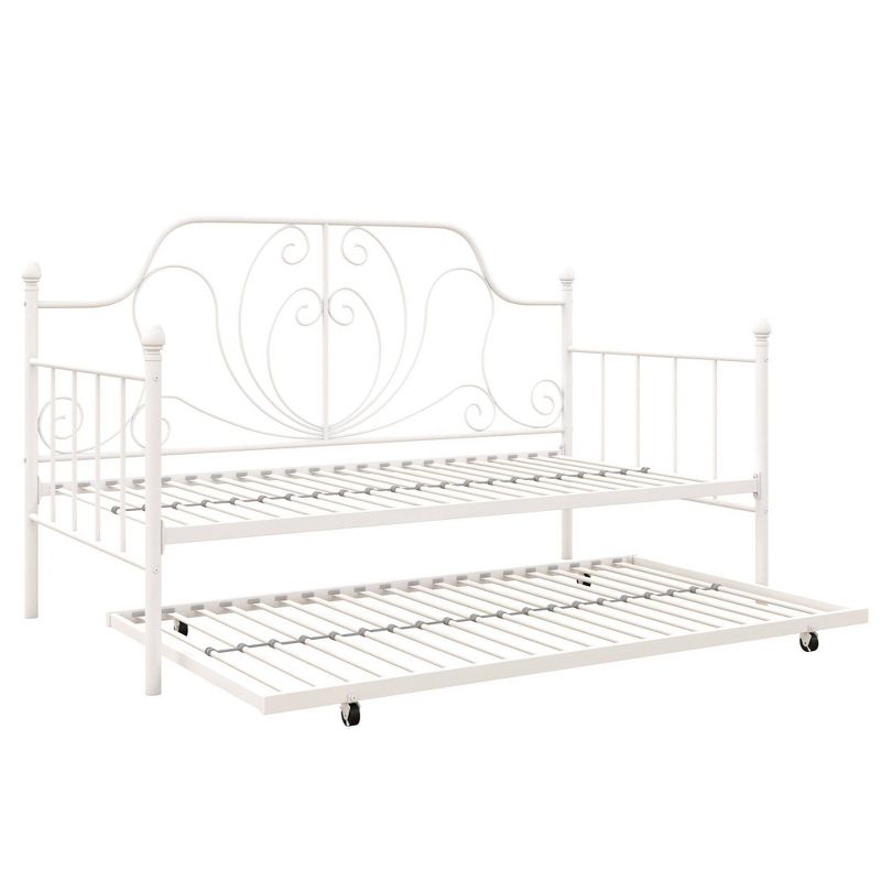 Twin Leila Metal Daybed and Trundle White - Room &#38; Joy, 1 of 13