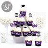 Big Dot of Happiness 2025 Purple Graduation Cupcake Decoration - Party Cupcake Wrappers and Treat Picks Kit - Set of 24 - 2 of 4
