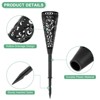 Unique Bargains Plastic Cemetery Vase with Spike Flower Holder Grave Decorations 16.5 x 2.8 Inch Black 1 Pc - 2 of 4