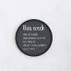Merrick Lane Set of 2 Round Magnetic Chalkboards with Erasers and Chalk and Solid Wood Frame - 2 of 4