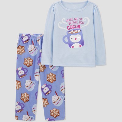 Sleep On It Girls 2-piece Brushed Jersey Pajama Set - Dreams, Blue & Purple  Pajama Set For Girls, Size M (14/16) : Target