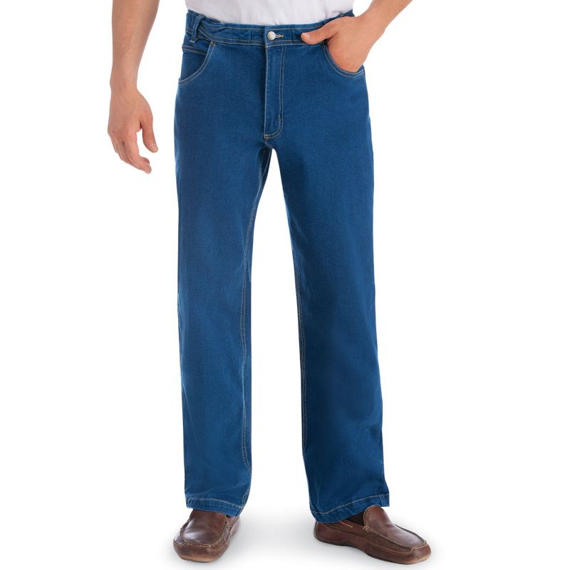 Collections Etc Men's Flex Waist Jeans, 1 of 6