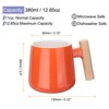 Unique Bargains Ceramic Simple Handmade Wooden Handle Coffee Mugs - 2 of 4