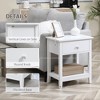 End Table, 2-tier Side Table with Drawer and Storage Shelf, Modern Side Table for Living Room - 4 of 4