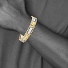 Black Bow Jewelry Men's 12.5mm 14k Two Tone Gold Polished & Satin Link Bracelet, 8.5 In. - 4 of 4