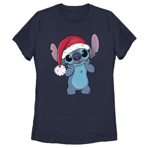 Women's Lilo & Stitch Santa Surprise T-Shirt - 1 of 4