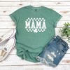 Simply Sage Market Women's Mama Checkered Clover St. Patrick's Day Short Sleeve Garment Dyed Tee - 3 of 3