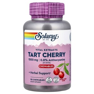 Solaray Vital Extracts Tart Cherry, Natural Cherry, 90 Chewables (500 mg per Chewable) - 1 of 4