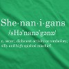 Mens Shenanigans Definition T Shirt Funny Saint Patricks Day St. Paddys Shamrock - Crazy Dog Men's T Shirt - image 2 of 4