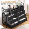 Whizmax 9 Drawer Dresser,TV Stand with Charging Station, Bedroom Dresser for Living Room TV Stand with 9 Drawers - 3 of 4
