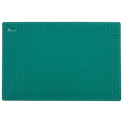 Self Healing Hobby and Craft Green Double Sided Gridded Cutting Mat 9 x 12  Inch