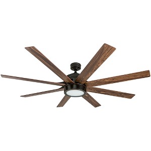 Honeywell Ceiling Fans Xerxes Modern 62 Inch Ceiling Fan with LED Light and Remote Control, Indoor Fan, 8 Contemporary Blades, Bronze - 1 of 4