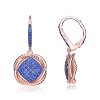 Guili Noir Blush & Midnight Bloom Sterling Silver Black/Rose Plated Cubic Zirconia Drop/Dangling Earrings for Bold Chic Fashion & Glamorous Shine - 3 of 3