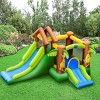 Tangkula Inflatable Jungle Bounce House w/ Dual Slides Climbing Wall Jumping Area - 2 of 4