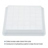 Unique Bargains Indoor Outdoor Plastic Square Flower Drip Trays Plant Pot Saucer 4 Pcs - 3 of 4