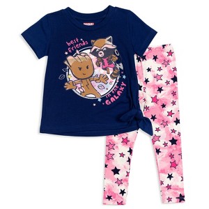 Marvel Girls T-Shirt and Leggings Outfit Set Little Kid to Big Kid Sizes (2T - 14-16) - 1 of 4