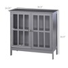 NicBex Modern Sideboard Cabinet with Storage Kitchen Multifunction Buffet Cabinet with 2 Doors for Kitchen,Living Room,Gray - 3 of 4