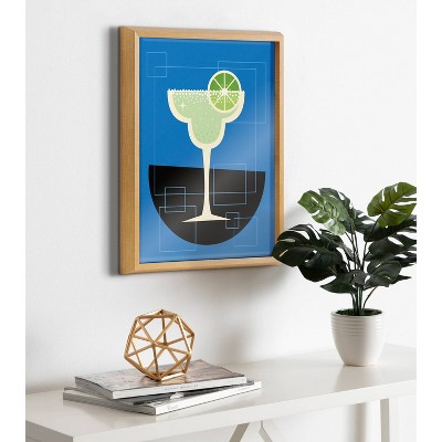 Natural Framed Margarita Print on Canvas, 16" x 20"