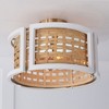 Capital Lighting Lola 4 - Light Semi-Flush Mount in  Flat White/Matte Brass - 2 of 4